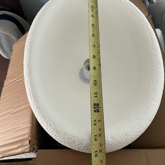 11.8 Inch White Wabi Sabi Pendant Light Fixture Modern - Picture 5 of 5